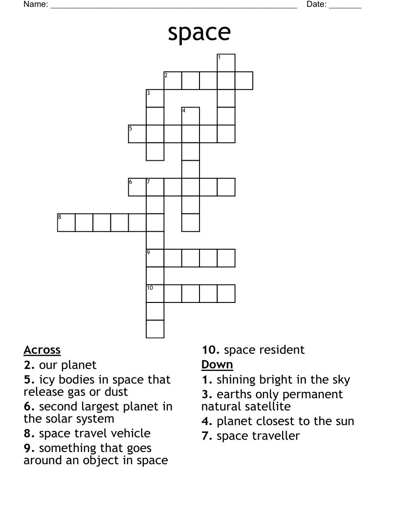 space Crossword