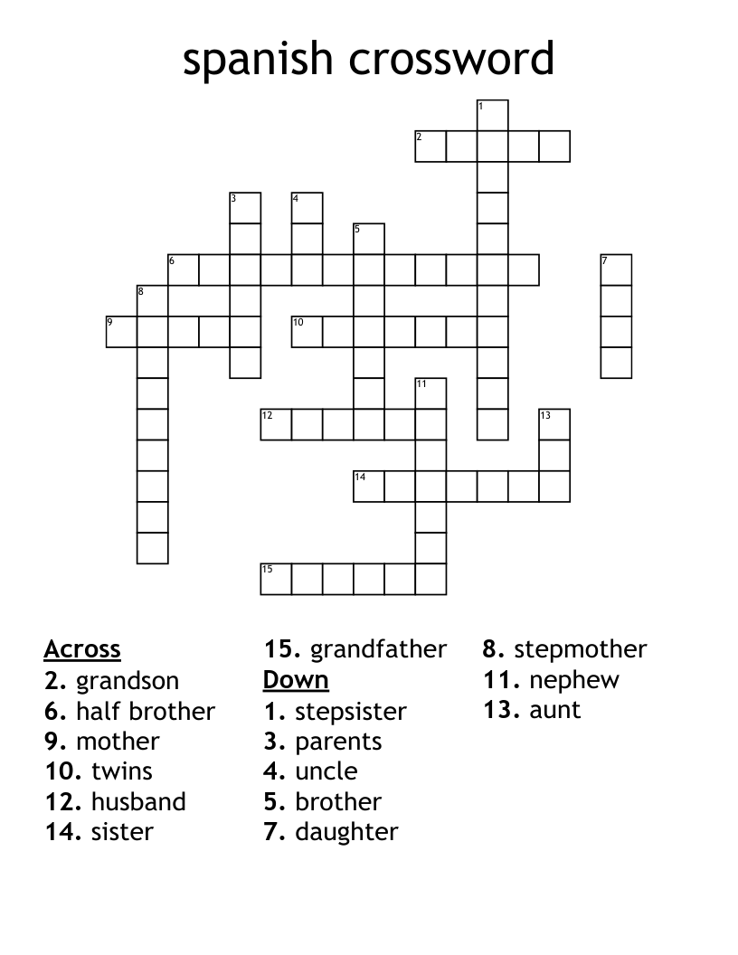 spanish crossword