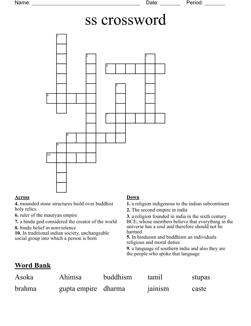 ss crossword
