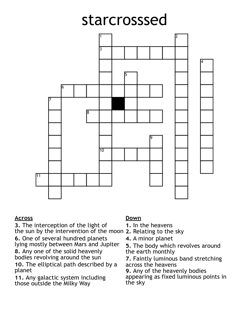 starcrosssed Crossword
