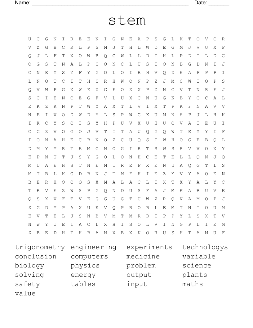 stem Word Search