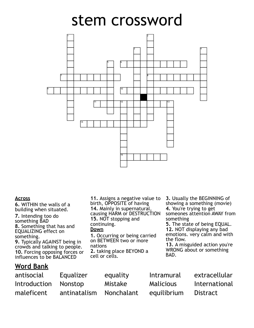 stem crossword