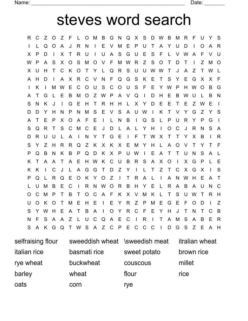 steves word search