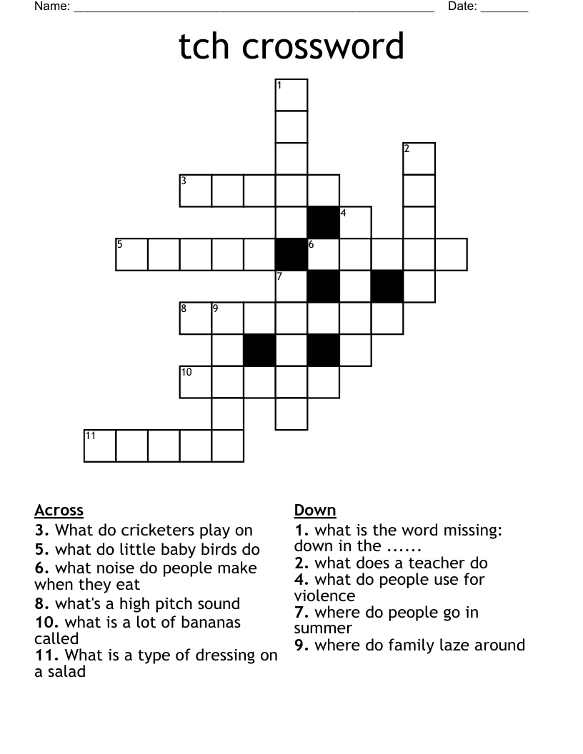 tch crossword