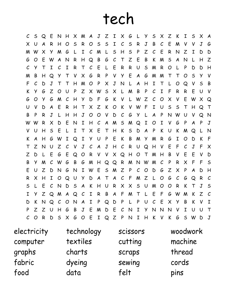 tech Word Search