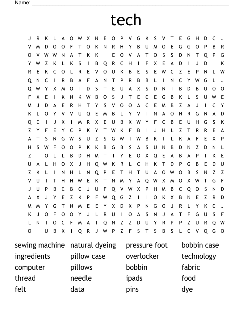 tech Word Search