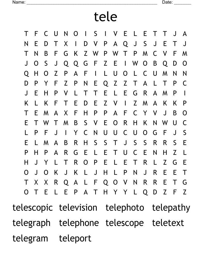 tele Word Search