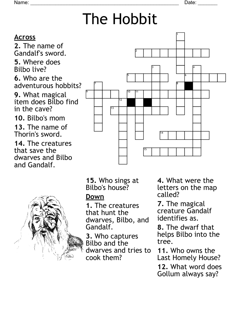 The Hobbit Crossword