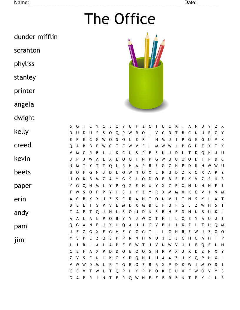 The Office Word Search