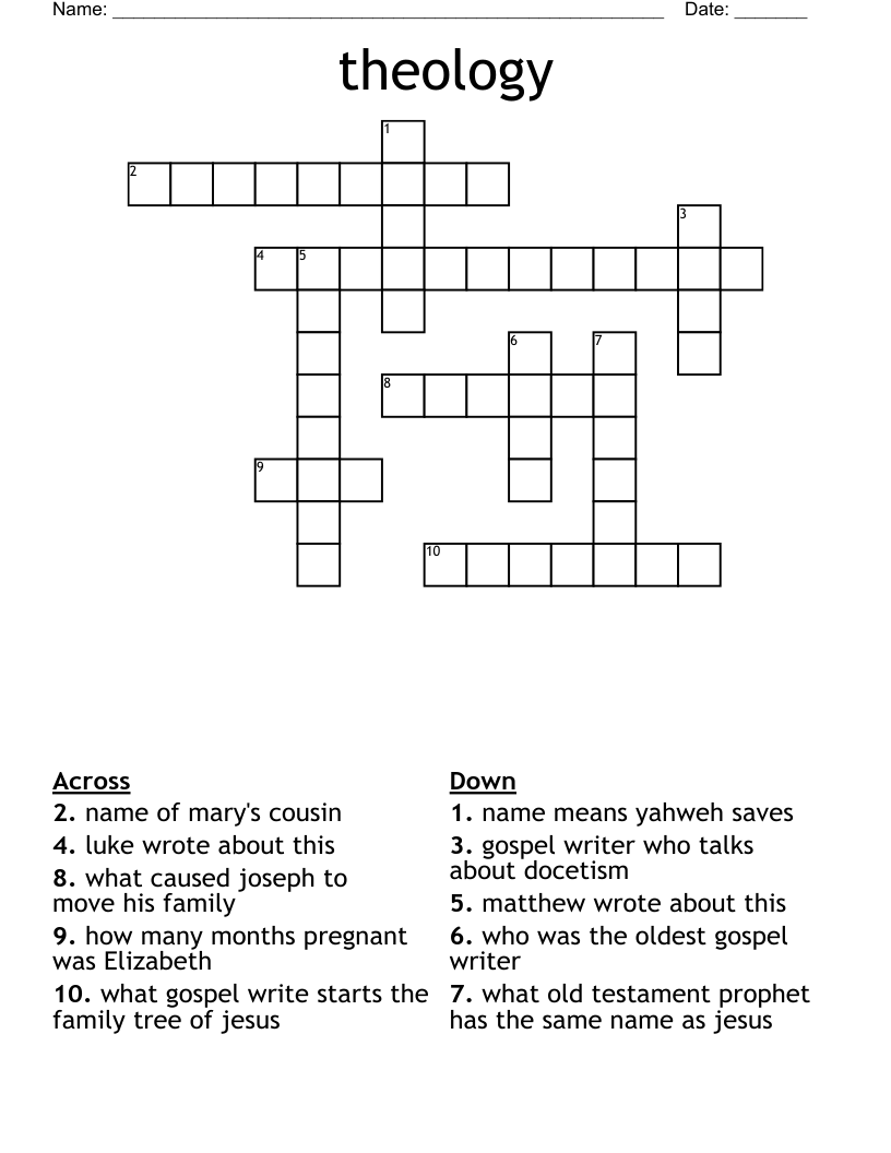 theology Crossword