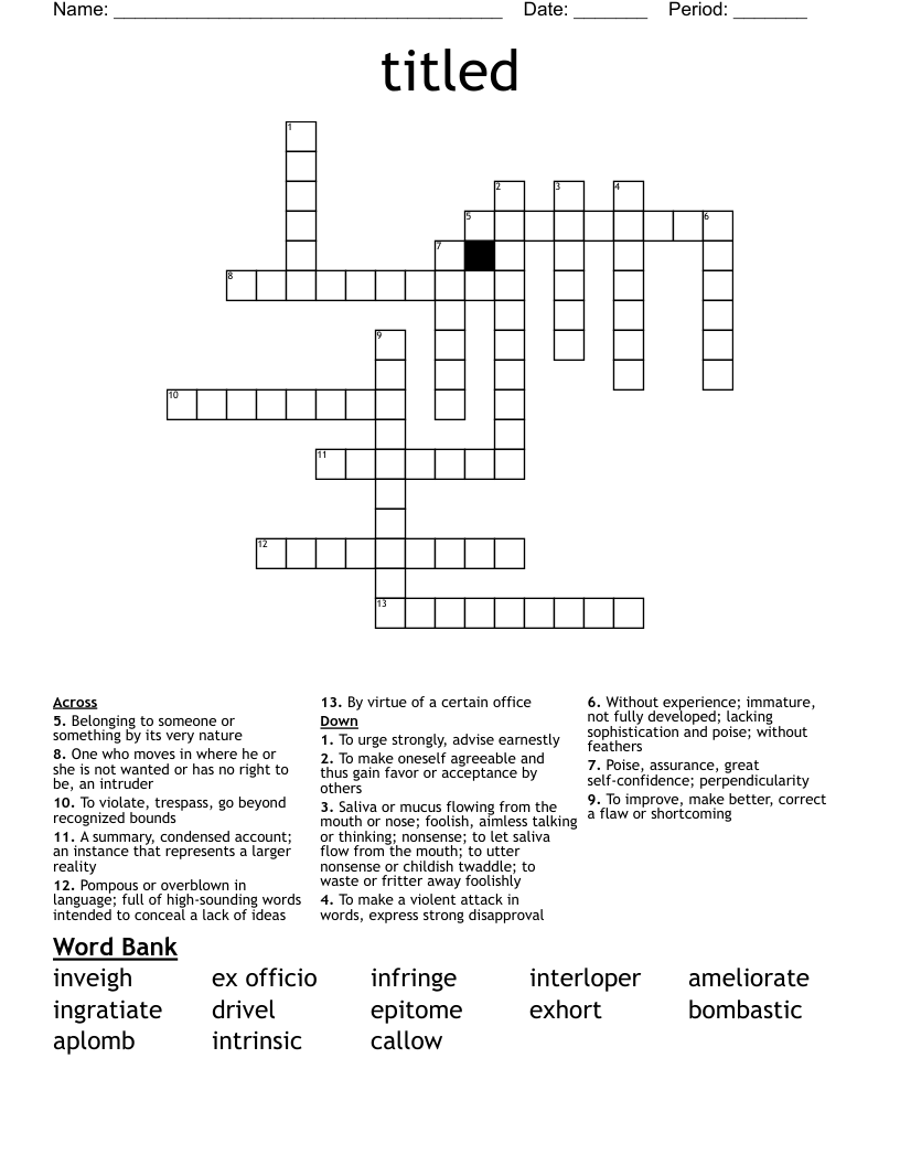 titled Crossword