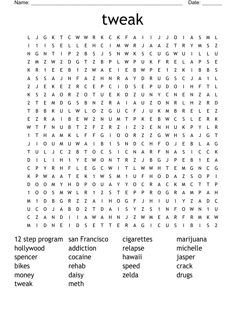tweak Word Search