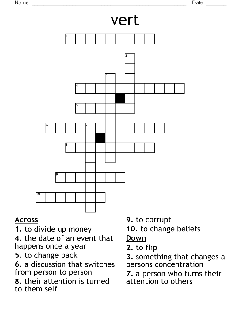 vert Crossword