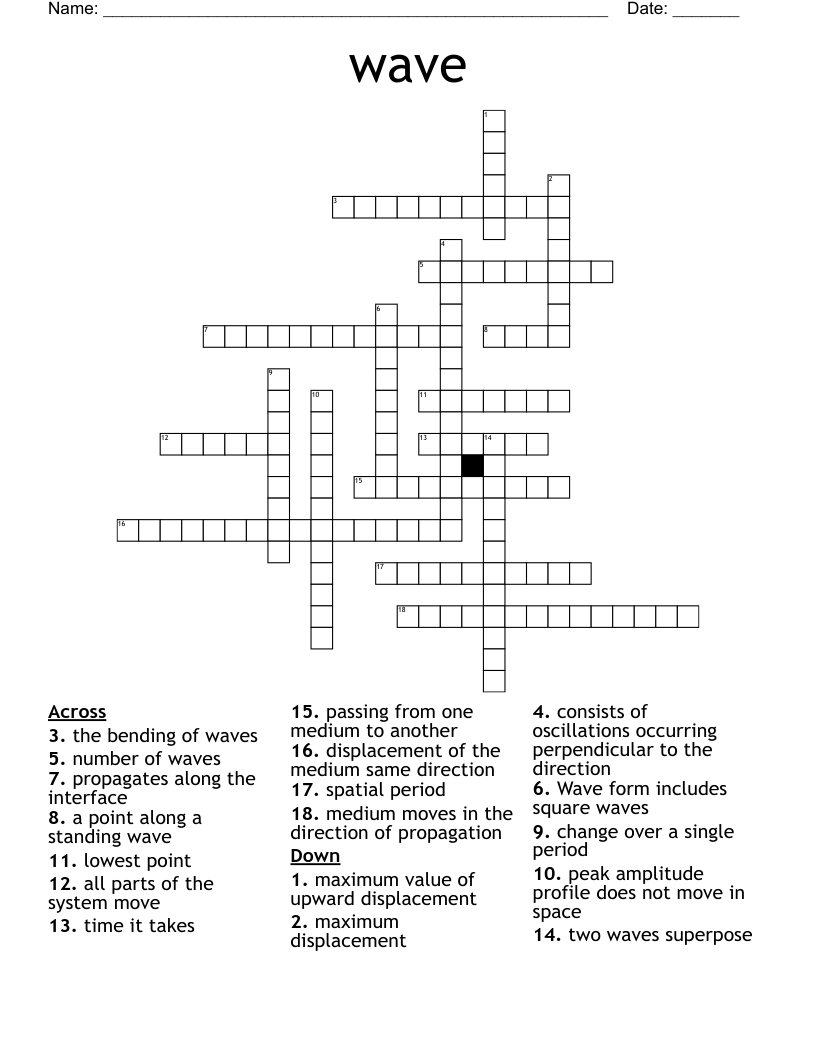 wave Crossword