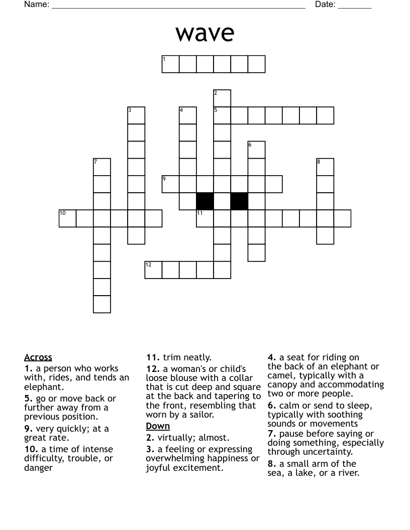 wave Crossword