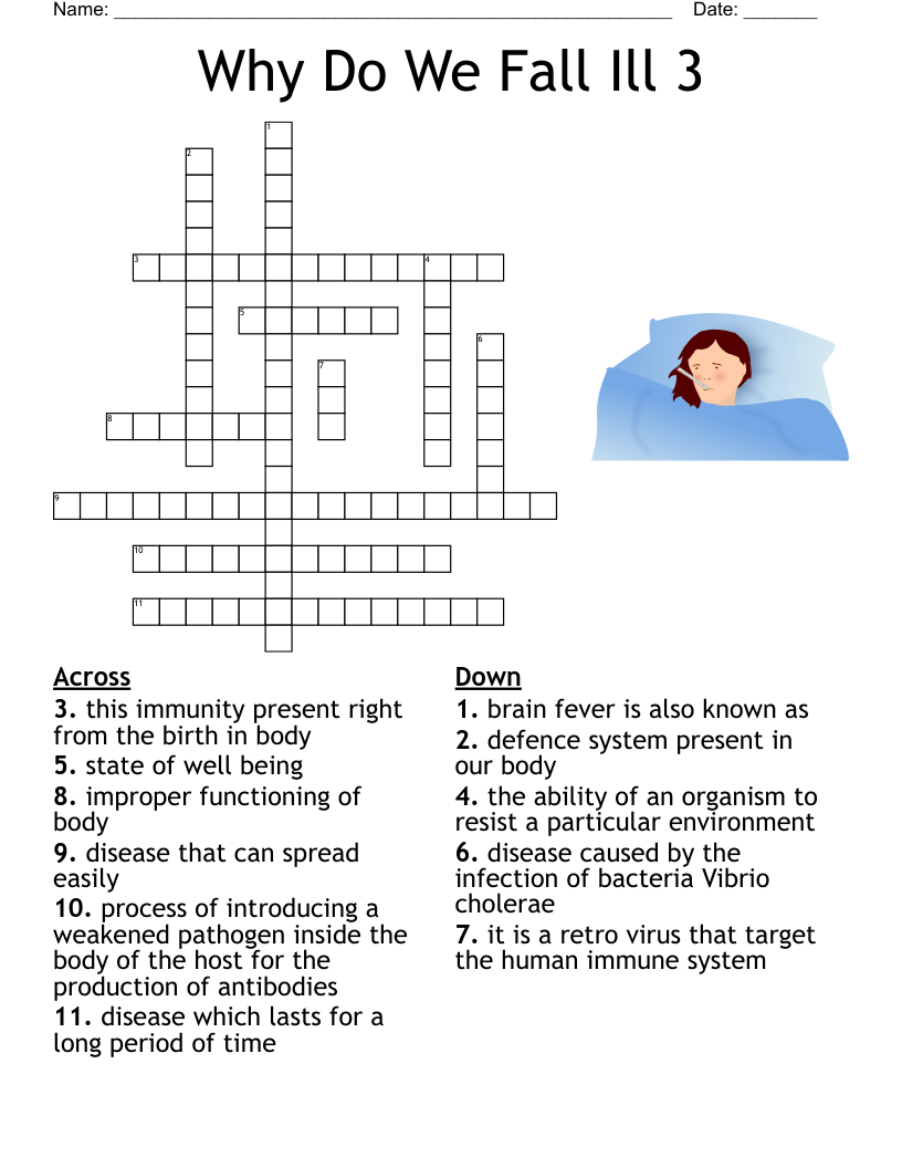 Why Do We Fall Ill 3 Crossword
