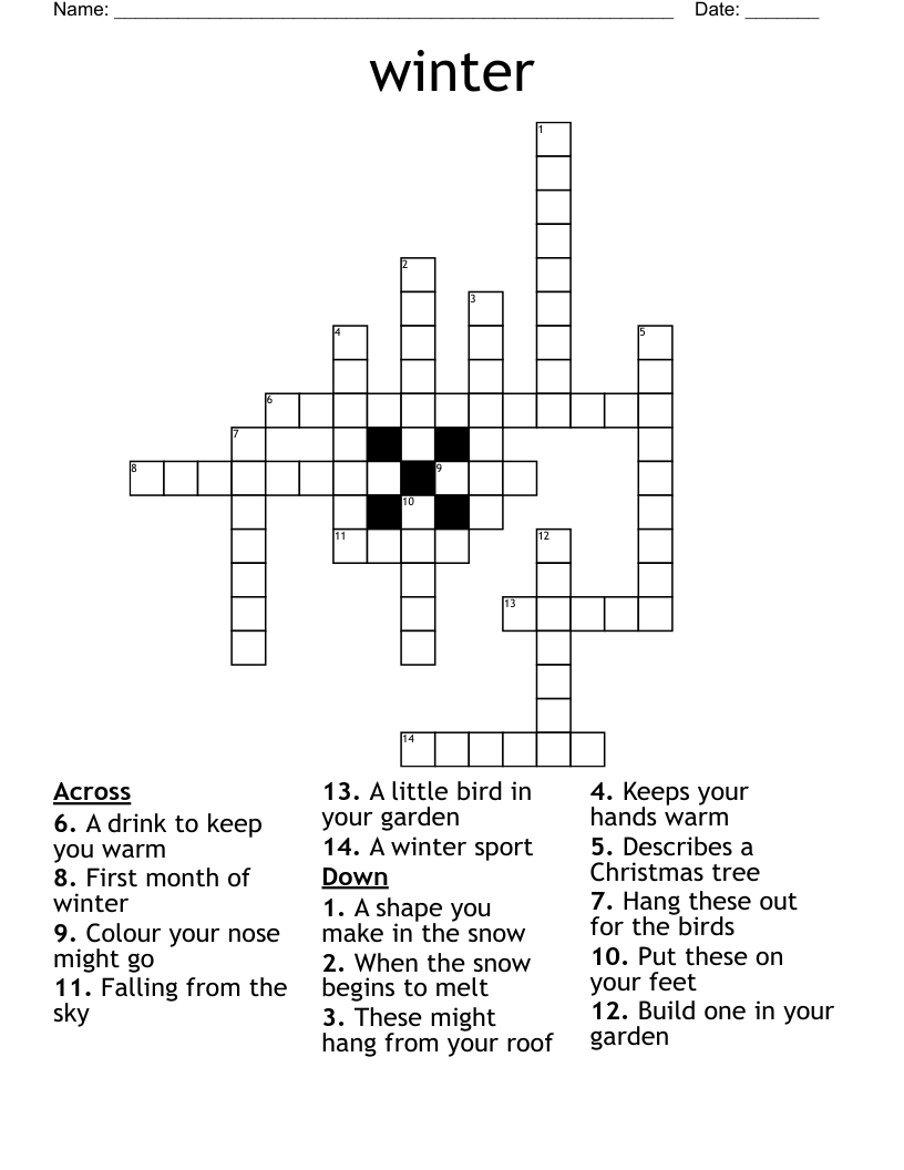 winter Crossword