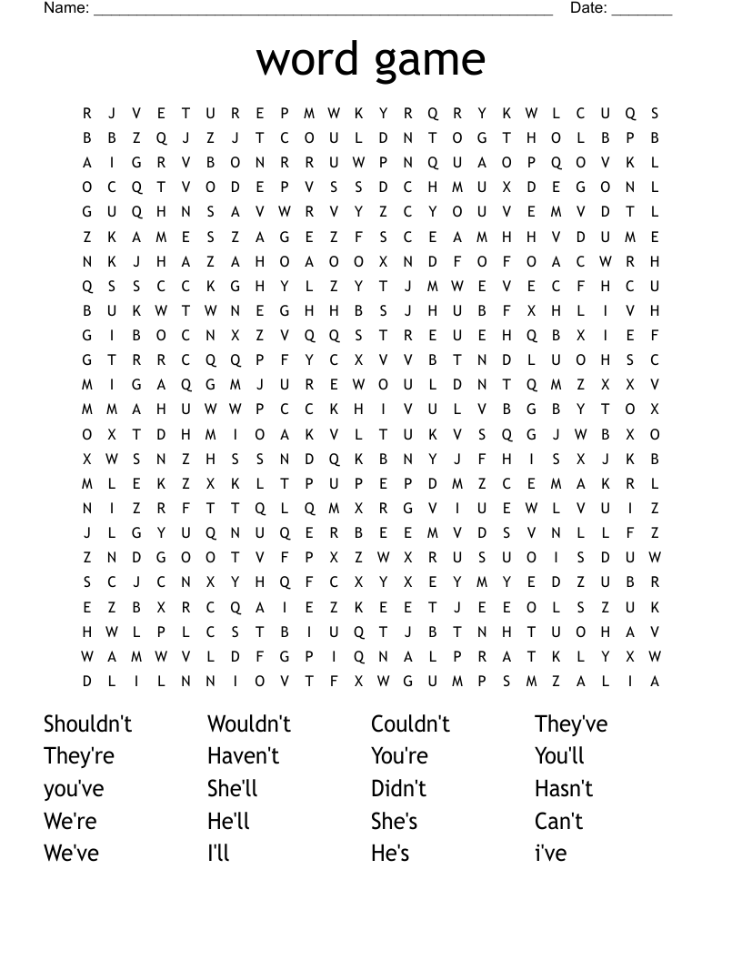 word game Word Search