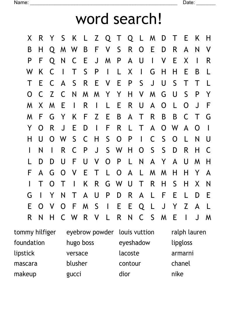 word search!