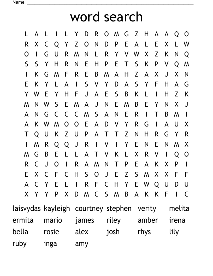 word search 