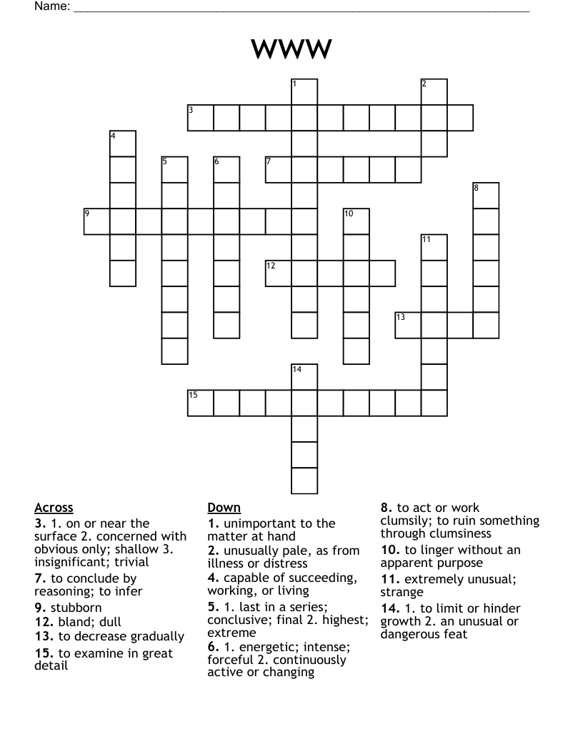 www Crossword