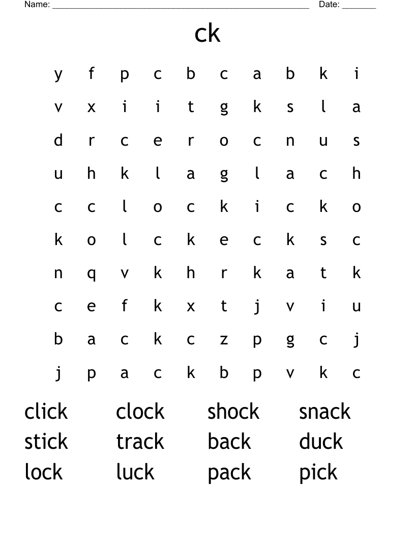 ck  Word Search