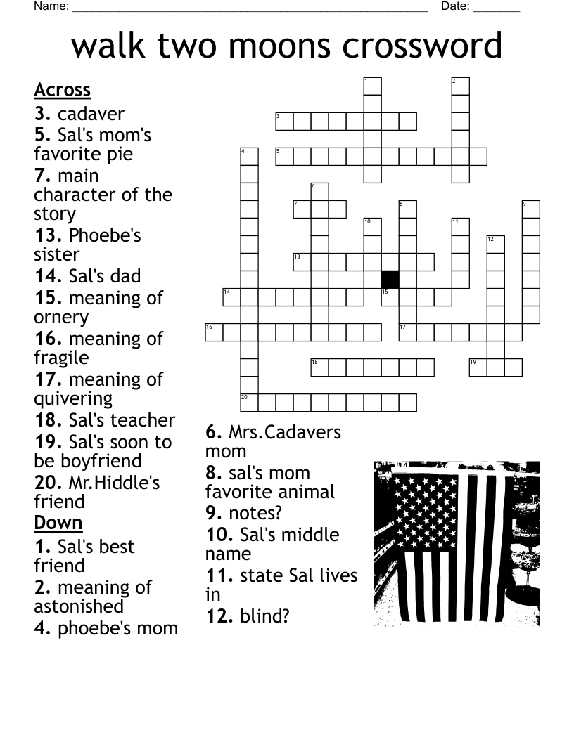 walk two moons crossword